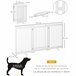 Barreira de Segurança Cães MDF PawHut Branco