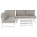 Beliani Conjunto lounge COCCORINO Cinza Escuro