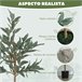 Planta Artificial Seda HOMCOM, casa - decoração Verde