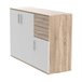 Aparador Cômoda 3 Portas e 2 Gavetas 120 Branco/cinza
