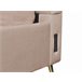 Beliani Cama com estrado Veludo MIRIBEL 167x218 Bege