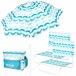 Aktive Pack de praia com guarda-chuva + cooler + 2 cadeiras Aktive Pack de praia com guarda-chuva + cooler + 2 cadeiras Azul