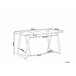 Beliani Mesa de jantar TACOMA 80x140 Transparente