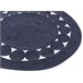 Beliani Entrelaçado KOYUNLU 120x120 Azul