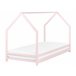 Beliani Cama com estrado Pinho APPY Rosa Talco