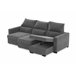 Chaise longue conversível em cama ARAM Cinza