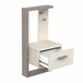 Pacote de cama juvenil com mesa de cabeceira em melamina Camillia Multicor