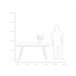 Beliani Candeeiro de mesa LABRADA Branco