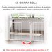 Barreira de Segurança Extensível Metal e Plástico PawHut Branco
