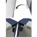 Sofá modular de 2 lugares com península esquerda Azul Marino