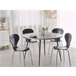 Beliani Mesa de jantar ODEON 120x120 Cinza Claro