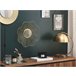 Beliani Espejo decorativo SENS Dourado