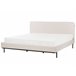 Beliani Cama com estrado Poliéster CORIO 193x219 Creme
