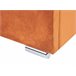 Beliani Cama com armazenamento Veludo ROUEN 168x214 Laranja