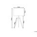 Beliani Candeeiro de mesa STILETTO Branco
