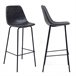 Juego de 2 taburetes de bar LUCIEN vintage Juego de 2 taburetes de bar LUCIEN vintage Cinza