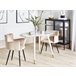Beliani Mesa de jantar GUTIERE 70x120 Branco/ Bege