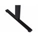 Beliani Escritorio ajustable DESTINES 160x109 Branco/ Preto