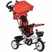 Triciclo Evolutivo Aço, Plástico e Poliéster HOMCOM Vermelho