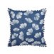 Beliani Almofada decorativa DANDELION Azul