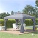 Pérgola Alumínio e Poliéster Outsunny 290x390 Cinza