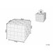 Beliani Mesa de centro GAMETI 45x45 Castanho