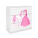 Kocot Kids Babydream Cómoda de 3 gavetas A Princesa e o Cavalo Branco