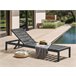 Beliani Cadeira lounge/relax NARDO Preto