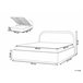 Beliani Cama com armazenamento Bouclé QUILLIEN 192x217 Bege