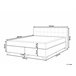 Beliani Cama continental Poliéster ADMIRAL 170x210 Cinza Escuro