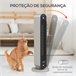 Aquecedor Cerâmico ABS HOMCOM, casa - aquecimento e climatização Prata