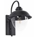 Beliani Iluminação de parede para exterior BANKA Preto
