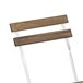 Conjunto de mesa dobrável e 2 cadeiras de jardim Bistrot Madeira