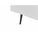 Beliani Chaise longue à direita Poliéster RIOM Creme