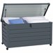 Baú de Armazenamento aço galvanizado Outsunny Cinza