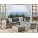 Beliani Conjunto lounge SABBIA Cinza Claro