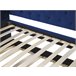 Beliani Cama com estrado Veludo GASSIN 100x231 Azul Marino