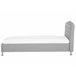 Beliani Cama com armazenamento Pele sintética METZ 126x217 Branco