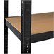 Pack 2 Prateleiras Modulares com 5 Prateleiras Ajustáveis ​​O91 Preto