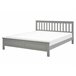 Beliani Cama com estrado Pinho MAYENNE 169x208 Castanho