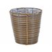 Beliani Conjunto de 2 vasos para plantas SARTI Castanho