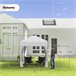 Tenda Dobrável Aço e Tecido de Oxford Outsunny 200x200 Branco