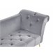 Beliani Chaise longue Terciopelo NANTILLY Azul Marino