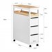 Armário de casa de banho BZR54-W SoBuy Branco