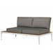 Beliani Conjunto lounge POSITANO Cinza Escuro