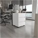 Armário de arquivo em melamina Artemide, com gavetas em calha metálica, 65.98 cm X 46.38 cm X 45.28 cm, branco Branco