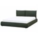 Beliani Cama Poliéster VINAY 176x233 Verde Escuro