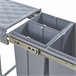 Caixote do lixo extraível Froland capacidade 2 x 10 L + 1 x 20 L Cinza