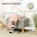 Banco de Armazenamento Cinza