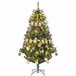 Árvore de Natal Plástico e Aço HOMCOM, casa - natal Verde